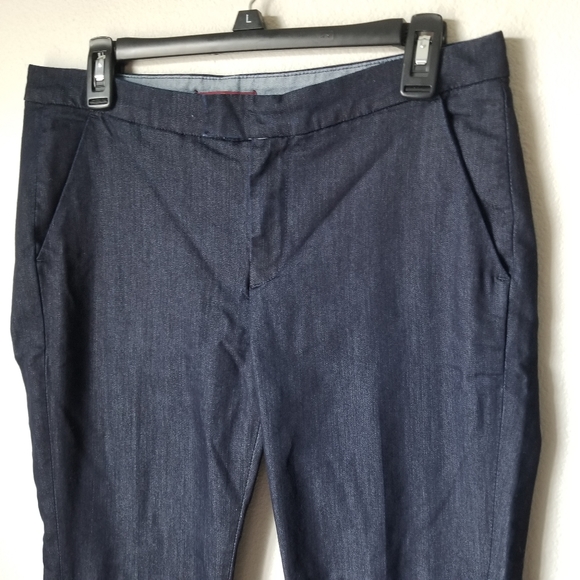 7 For All Mankind Denim-Look Slim Cropped Chino Rare - Picture 5 of 13